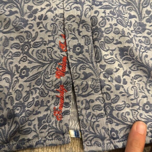 robert graham long sleeve shirt 3XLB flower print all over in EUC flip cuffs - Picture 7 of 12